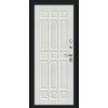 Дверь входная BRAVO Мило 104.52 Букле черное / Bianco Veralinga