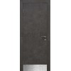Дверь пластиковая Капель (Kapelli Classic) черный бетон с отбойной пластиной