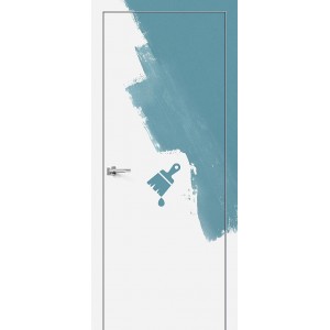 Скрытая дверь под покраску Bravo INVISIBLE (Инвизибл) прямое открывание с AL кромкой